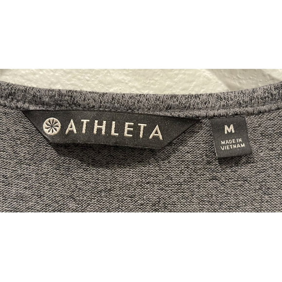 ATHLETA Grey Long Sleeve Sweatshirt - Picture 2 of 4